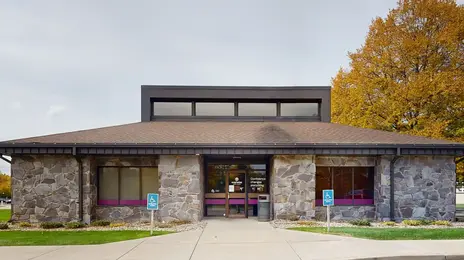 Exterior of Everwise Credit Union's branch on Goshen Road in Plymouth, Indiana