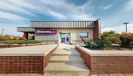 Exterior of Everwise Credit Union's Meridian branch in Indianapolis, Indiana