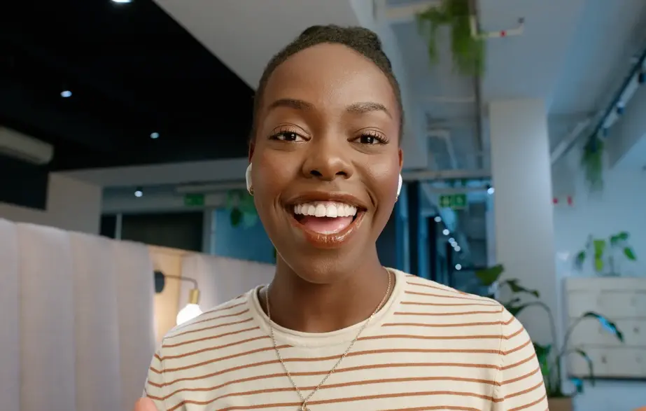 Woman giving a seminar