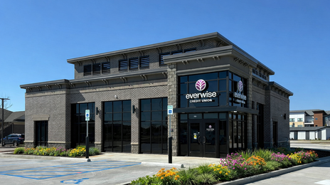 Zionsville exterior of branch sunny