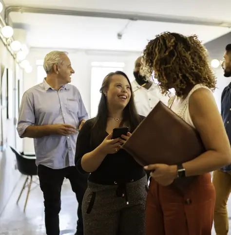 business employees in office with HSA accounts