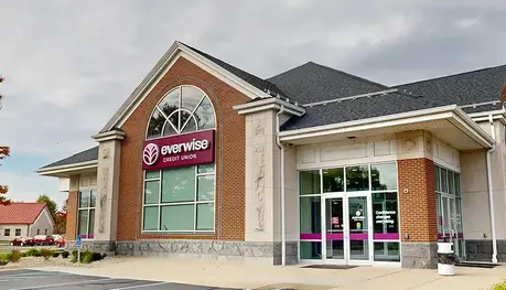 Exterior of Everwise Credit Union's West 71st Street branch in Indianapolis, Indiana