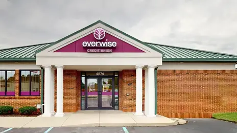 Exterior of Everwise Credit Union's Elkhart Road branch in Elkhart, Indiana