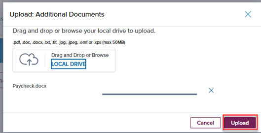 Mortgage help Page-Upload Docs step 3d image