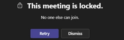 meeting is locked screenshot meeting is locked screenshot