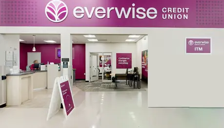 View of the Everwise Credit Union branch inside the Noblesville (Indiana) Meijer.