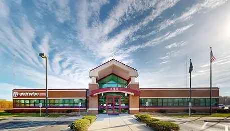 Exterior of Everwise Credit Union's Post Road branch in Indianapolis, Indiana