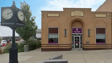 Exterior of Everwise Credit Union's branch in New Buffalo. Michigan