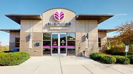 Exterior image of Everwise Credit Union's branch on Wicker Avenue in St John, Indiana
