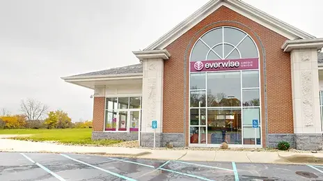 Exterior of Everwise Credit Union's branch in Huntington, Indiana