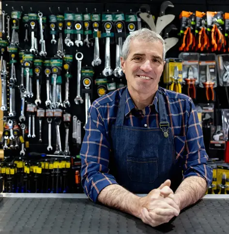 Hardware store business owner tools