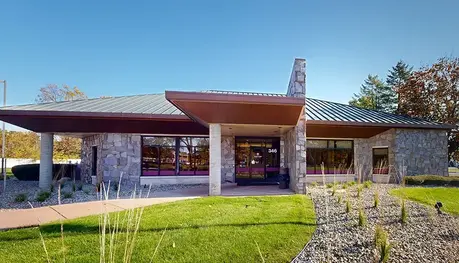 Exterior of Everwise Credit Union's Cleveland Road branch in Granger, Indiana