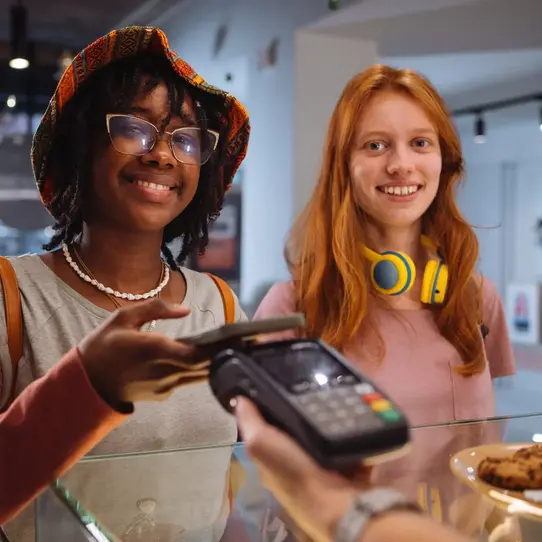 Teen Everwise members using mobile wallet