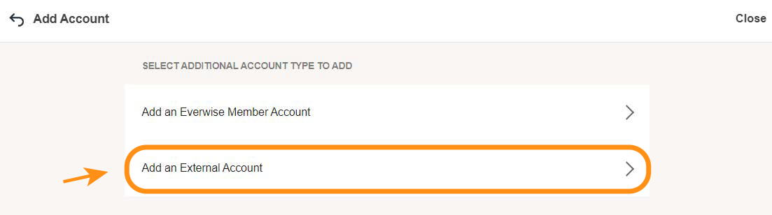Add an External Account