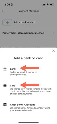 Venmo add account screen image